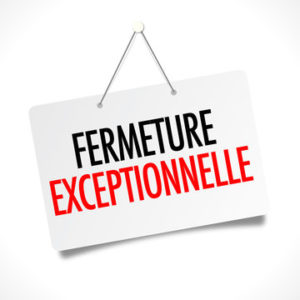 Fermeture les samedis pendant l'été